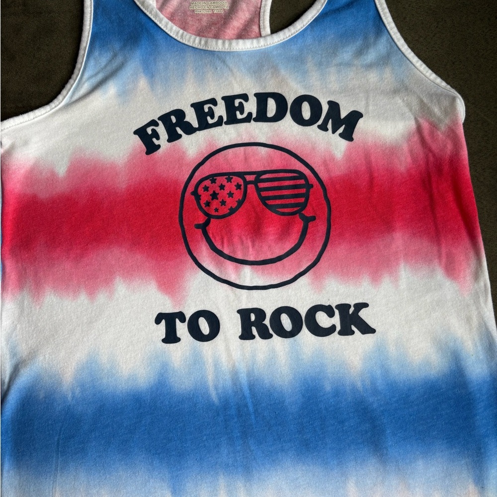 4th of July Tie-Dye Tank